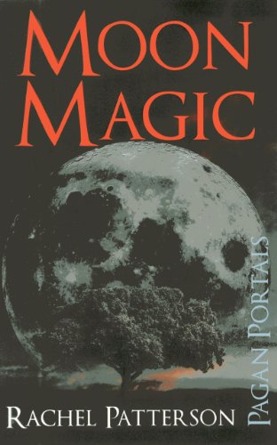 Book cover with large red text "Moon Magic" and a full moon image.