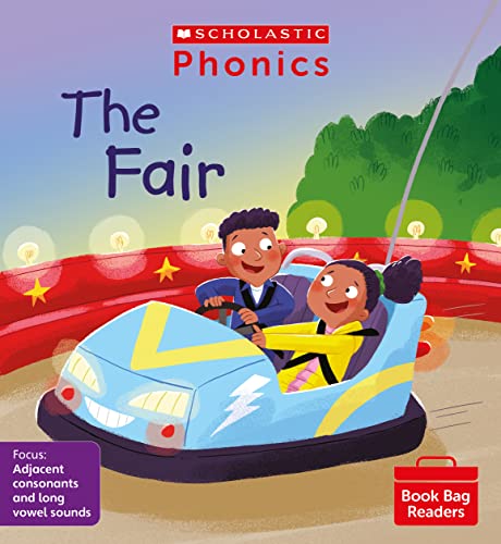 Book cover: children riding a blue bumper car at a fair.