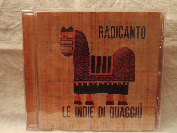 CD case with orange background and a stylized black donkey illustration.