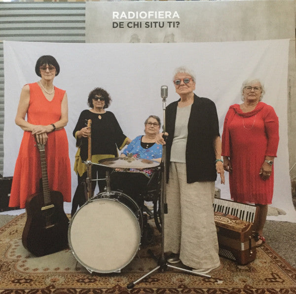 Vinyl album cover featuring four older women with musical instruments.