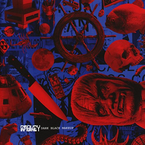 Radkey "Dark Black Makeup" CD cover: collage of skulls, wheels, and faces.