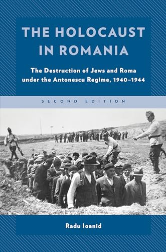 Book cover depicting a historical photograph of people under guard, Romania.