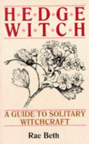 Book cover for Hedge Witch by Rae Beth featuring a black and white floral illustration.