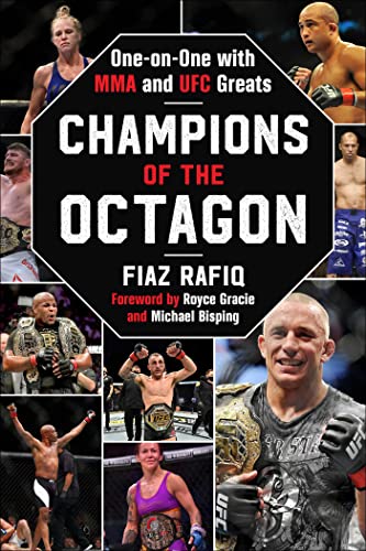 Book cover featuring mixed martial arts fighters and championship belts.