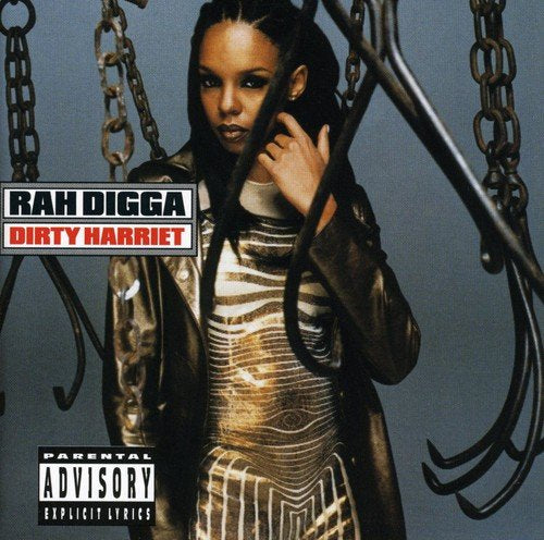 Rah Digga album cover, "Dirty Harriet," featuring the artist with chains.