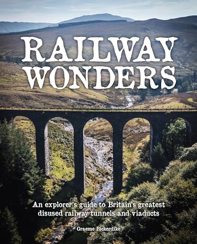 Book cover showing a stone railway viaduct over a valley in a hilly landscape.