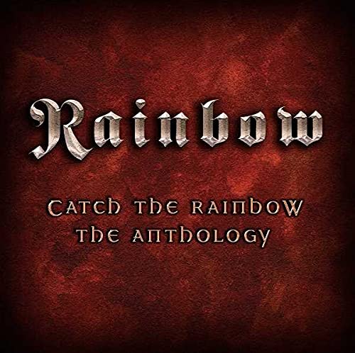 Album cover with the text Rainbow Catch the Rainbow The Anthology on red background.
