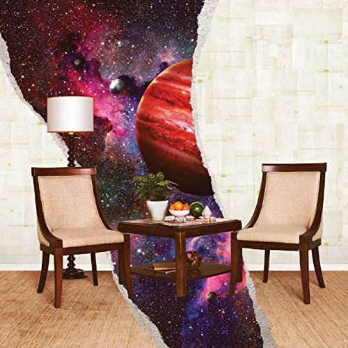 CD cover: room with torn wall revealing a colorful space scene.