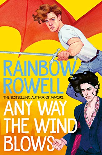 Book cover featuring two young men, one holding a sword, against a yellow background.