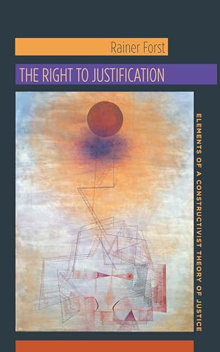 Book cover: “The Right to Justification” with abstract orange and blue art.