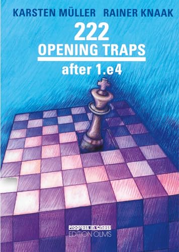 Chess book cover with a king piece on a tilted chessboard.
