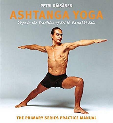 Yoga manual cover featuring a man in a lunging yoga pose.