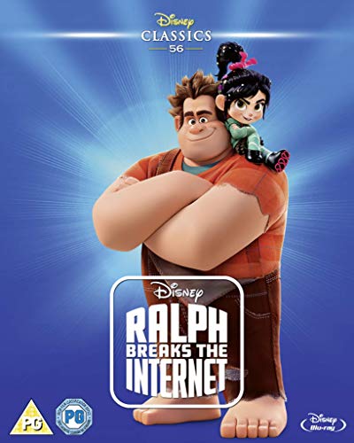 Ralph and Vanellope from "Ralph Breaks the Internet" Blu-ray cover.