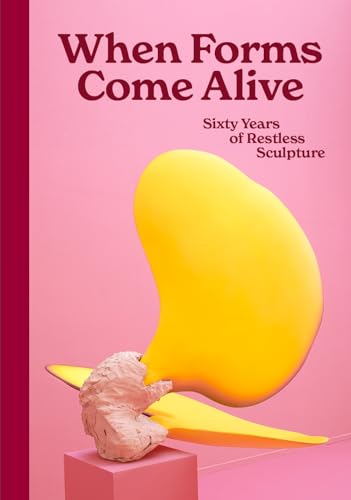 Book cover featuring a yellow sculpture against a pink background.