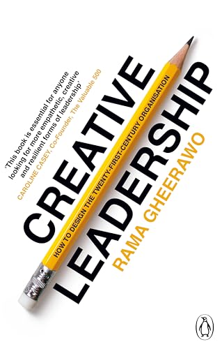Book cover with large, diagonal text: "CREATIVE LEADERSHIP" and a yellow pencil.