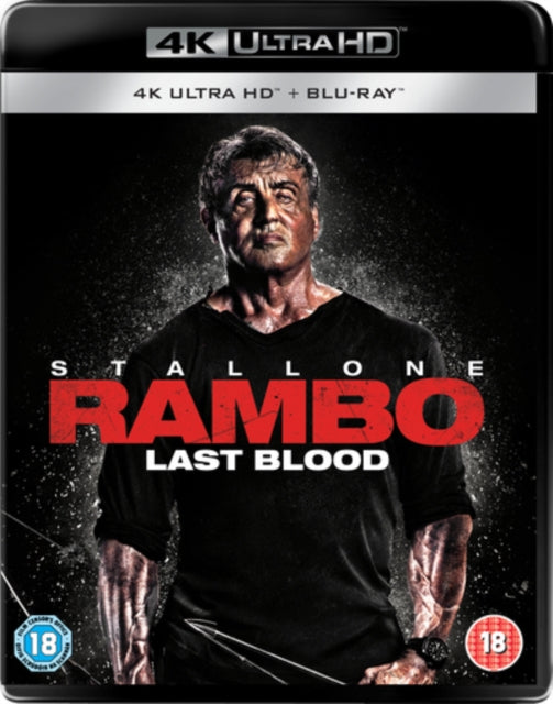 Sylvester Stallone as Rambo, holding a bow and arrow, in "Last Blood".