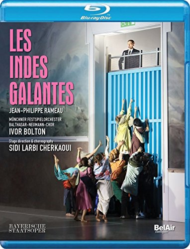 Blu-ray cover for Rameau’s “Les Indes Galantes” opera, featuring dancers.