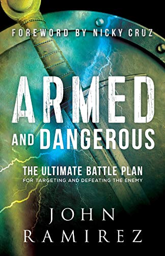 Book cover: āArmed and Dangerousā with sword and shield imagery.