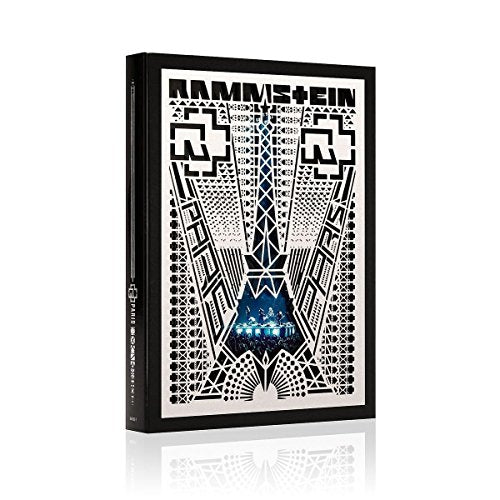 Rammstein "Paris" CD case with intricate white geometric design on black.