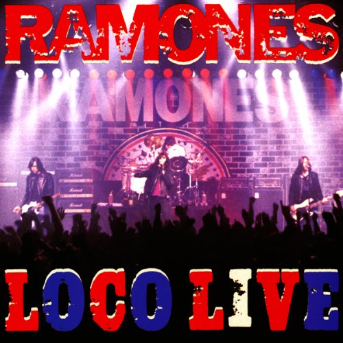 Ramones "Loco Live" CD cover: band performing on stage with crowd.
