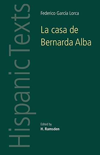 Dark teal book cover with white text: "La casa de Bernarda Alba" by Lorca.