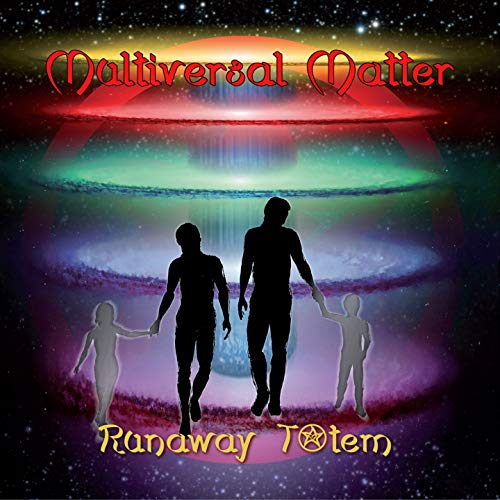 CD cover: Silhouetted figures amidst a swirling, colorful, cosmic landscape.