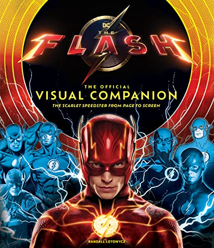 Cover of "The Flash: Movie Encyclopedia" featuring The Flash and variations.