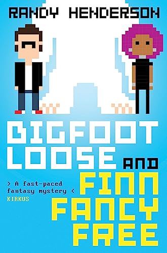 Pixelated book cover featuring two characters and bold title text.