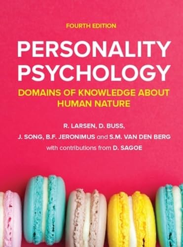 Textbook cover for "Personality Psychology," fourth edition, with macarons.