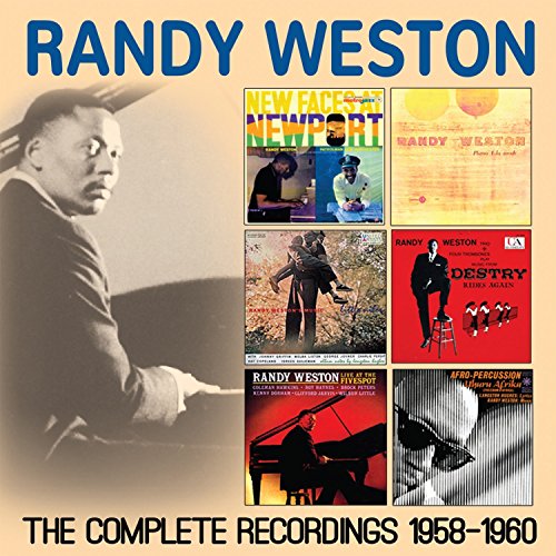Randy Weston album cover featuring the artist and various record art.