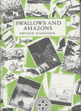 Book cover featuring a collage of black and white illustrations on a green background.