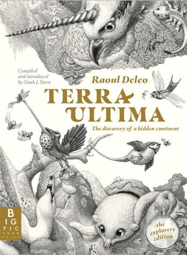 Book cover featuring detailed pencil drawings of fantastical creatures and the title Terra Ultima.