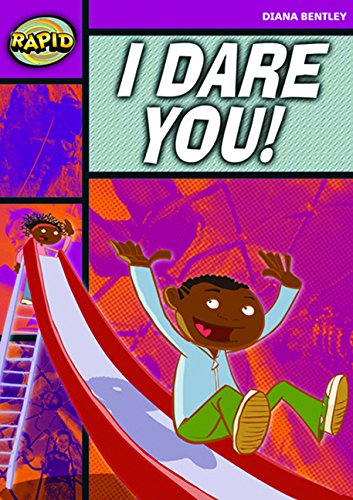 Book cover: children sliding, bold text “I DARE YOU!” in white.