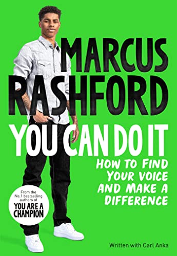 Book cover featuring Marcus Rashford with title "You Can Do It.