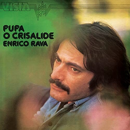 CD cover: Portrait of Enrico Rava with green and brown background.