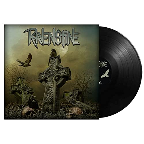Ravenstine vinyl record cover with a graveyard, crosses, and ravens.