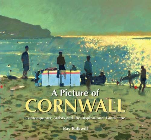 Book cover: beach scene with figures, titled “A Picture of Cornwall.”