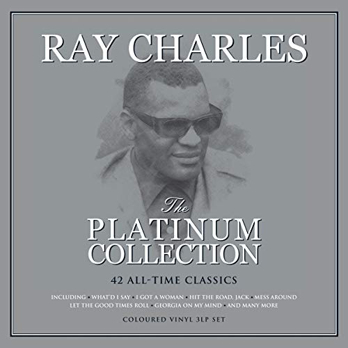 Album cover featuring a portrait of Ray Charles with text The Platinum Collection.