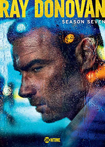 DVD cover for Ray Donovan Season 7 featuring Liev Schreiber’s face.