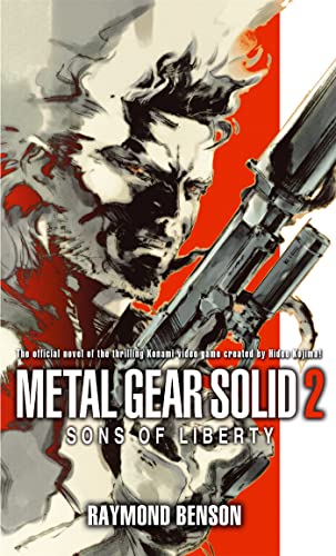 Book cover featuring a stylized illustration of Solid Snake holding a handgun.