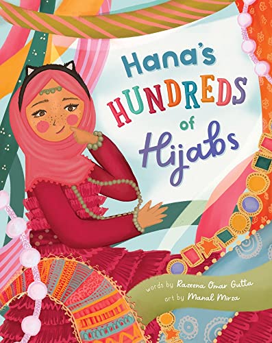 Book cover featuring a young girl in a pink hijab surrounded by patterns.