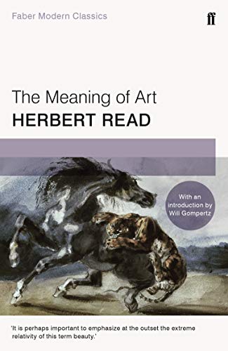 Book cover: "The Meaning of Art" by Herbert Read, featuring horses.