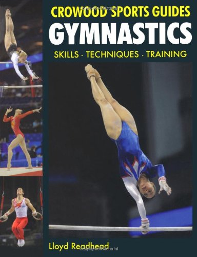 Gymnastics training guide cover with athletes performing skills on apparatus.