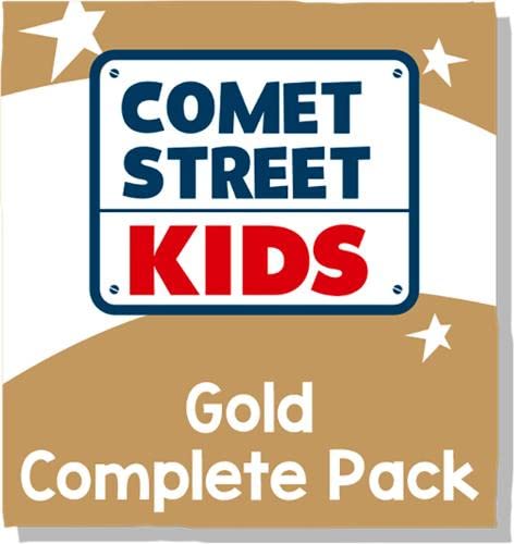 Comet Street Kids" book pack cover with stars and gold text.