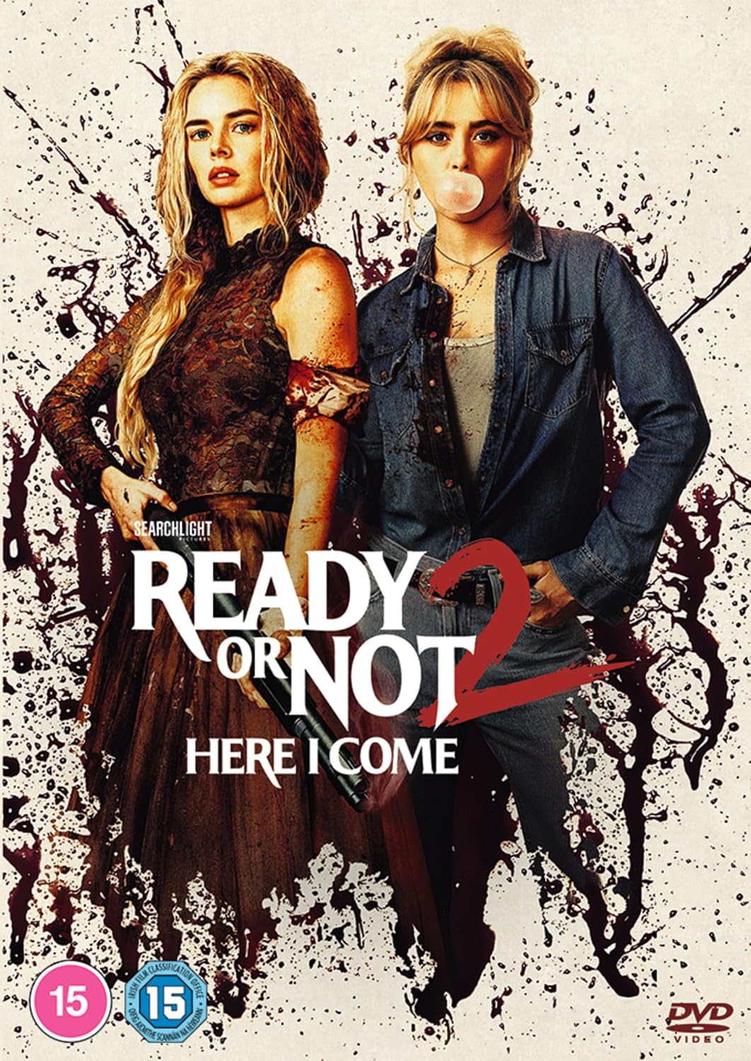Ready or Not 2" DVD cover featuring two women against a blood-splattered background.
