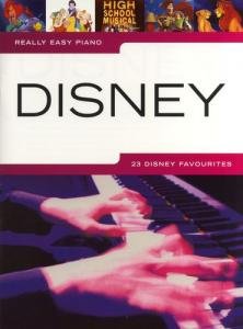 Book with piano sheet music, Disney songs, and colorful illustrations for young musicians.