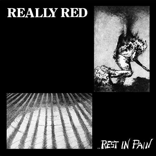 Black and white album cover for “Really Red - Rest In Pain” vinyl.