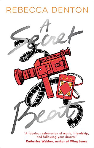 Book cover: "A Secret Beat" with a red camcorder and film strips.
