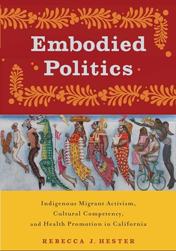 Book cover: “Embodied Politics” with illustrated figures in procession.