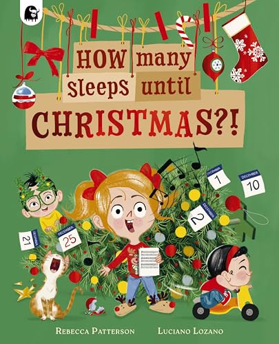 Children with Christmas decorations and a calendar counting down to December 25th.